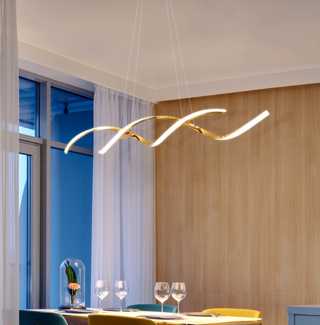 Светильник подвесной ElegantLight DZN-11316 ЗОЛОТО ` D1100/H150+1200/2/LED/30W/4500K