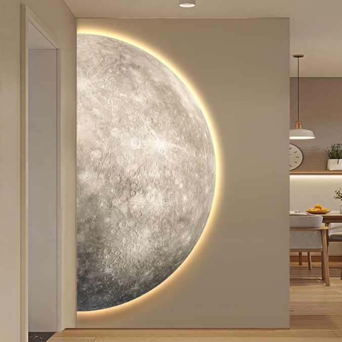 Светильник настенный ElegantLight DZN-11335 СЕРЫЙ ` D2000*1000/H100/1/LED/20W/4200K MOON/2