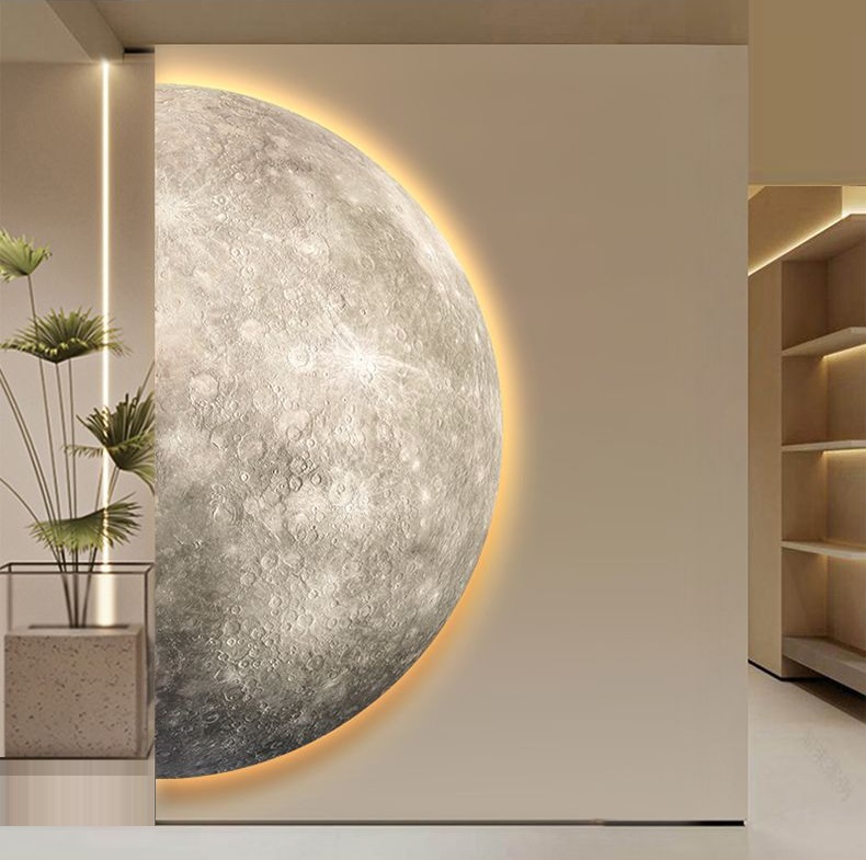 Светильник настенный ElegantLight DZN-11335 СЕРЫЙ ` D2000*1000/H100/1/LED/20W/4200K MOON/2