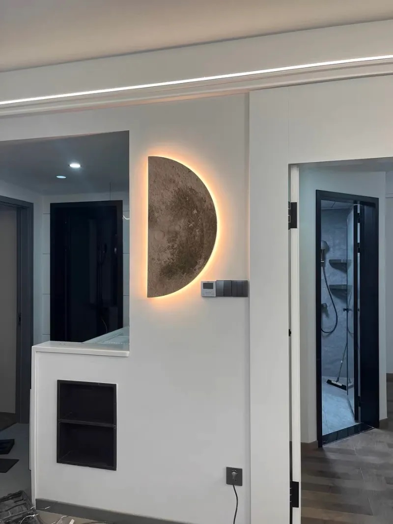Светильник настенный ElegantLight DZN-11335 СЕРЫЙ ` D2000*1000/H100/1/LED/20W/4200K MOON/2