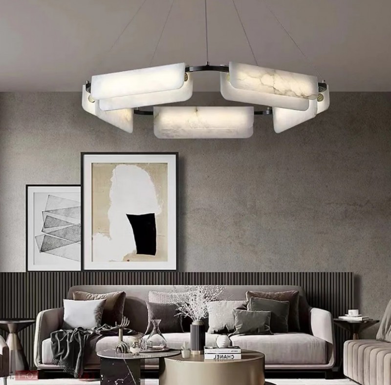 Светильник DZN-11377 БЕЛЫЙ МРАМОР ` D900/H1500/1/LED/68W/4000K UNIVERSE VST