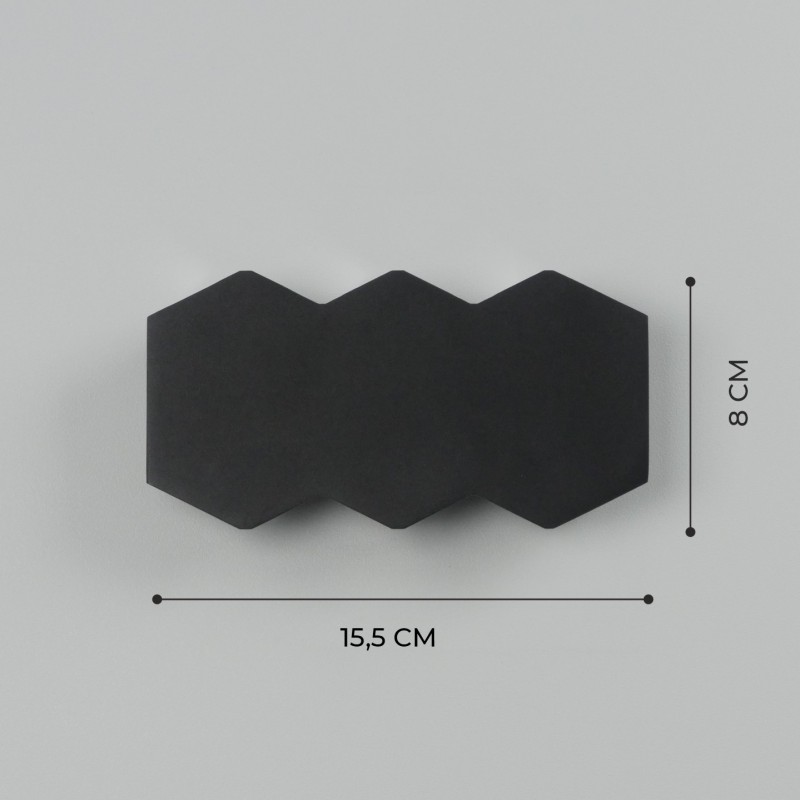 Светильник настенный SAPFIR SPF-4802 BLACK/ЧЕРНЫЙ ` D155*35/H80/6/LED/6W/4000K WALL 24-07